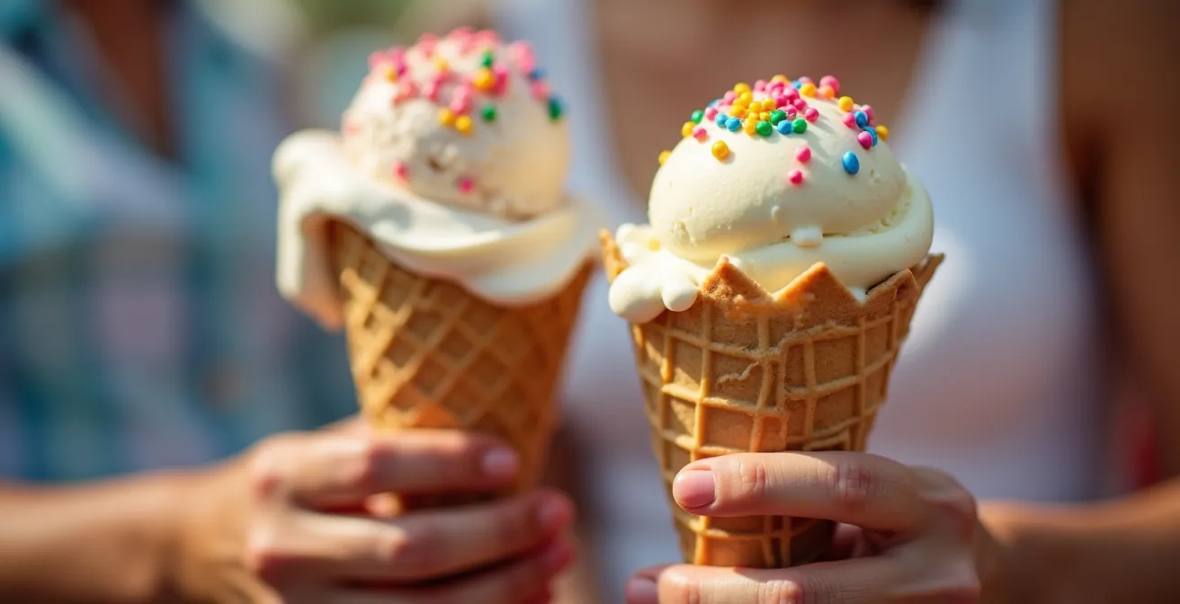 Familie macht gemütliche Pause auf Parkbank im Schatten