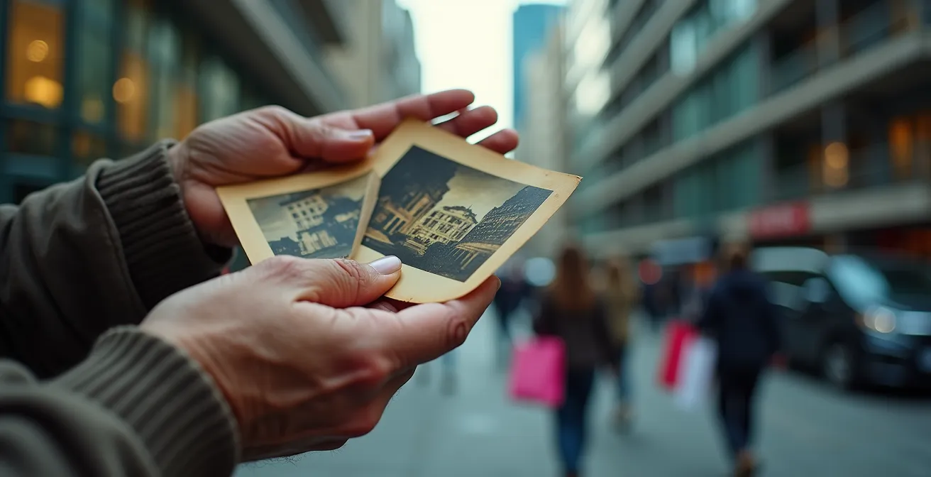 Visueller Kontrast zwischen authentischem Kiez und gentrifiziertem Viertel