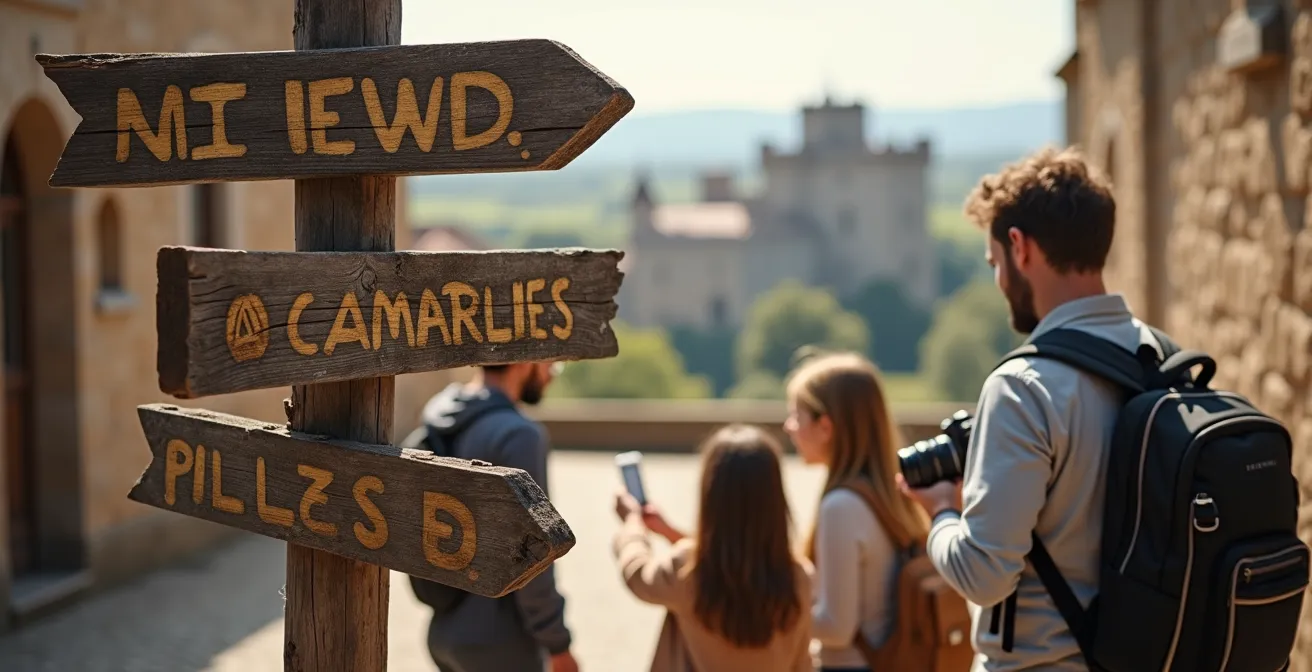Verschiedene Reisetypen vor deutschen Wahrzeichen visualisiert